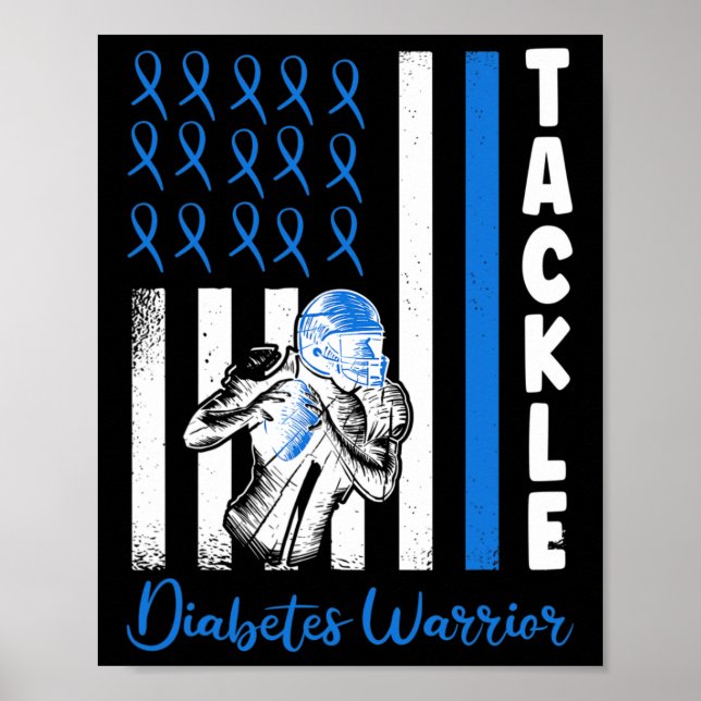 Anfall mot Flagga mot diabetes typ 1-anfall Poster (Framsidan)