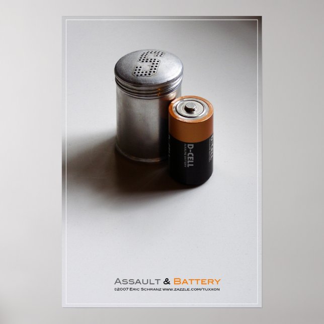 Anfall och batteri poster (Framsidan)