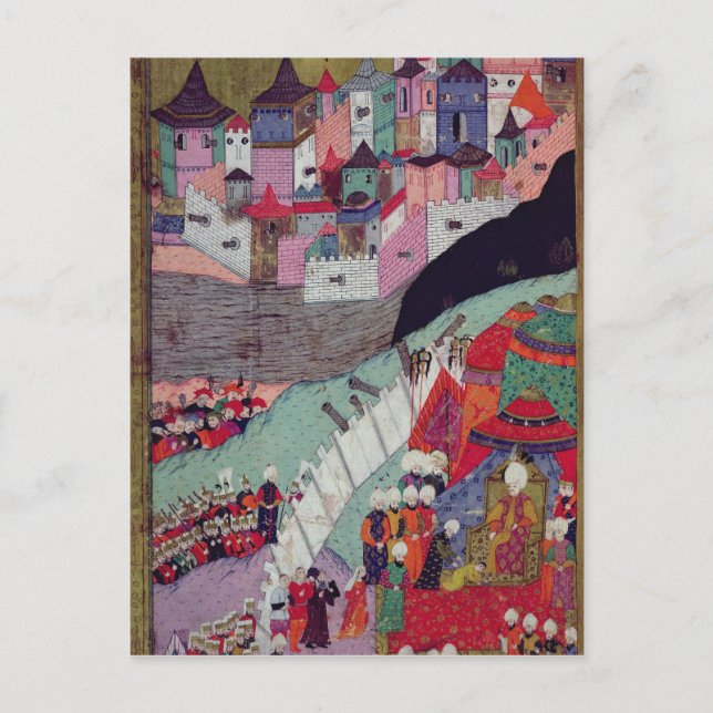 Anfall på Belgrad 1521 Vykort (Framsida)