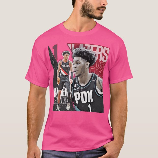 Anfernee Simons Basketball Shirt Tapestry T (Framsida)