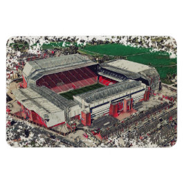 Anfield Stadium Liverpool - Artistic Watercolour Magnet