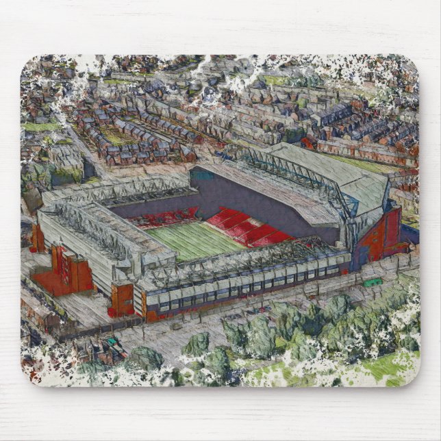Anfield Stadium Liverpool - Artistic Watercolour Musmatta (Framsidan)