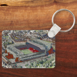 Anfield Stadium Liverpool - Artistic Watercolour Nyckelring