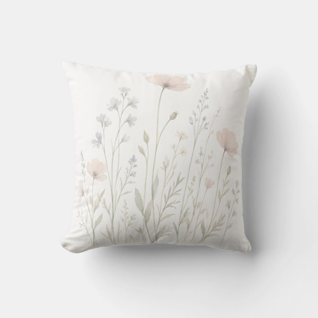Äng Floral Kudd Botanisk Dekor Kudde (Framsida)