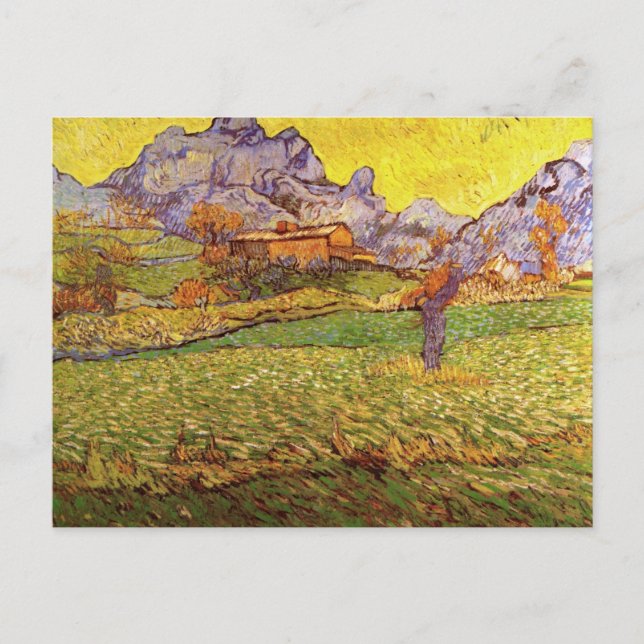 Äng i bergen av Vincent van Gogh Vykort (Framsida)