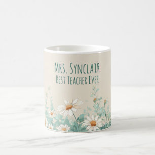 Äng med vilda blommor Bästa läraren någonsin Tacks Kaffemugg