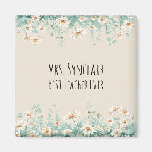 Äng med vilda blommor Bästa läraren någonsin Tacks