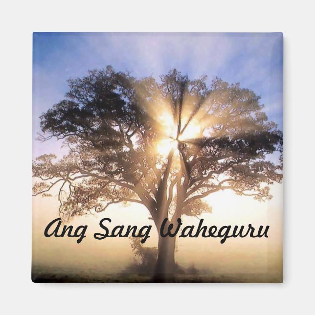 Ang Sang Waheguru magnet (Framsidan)