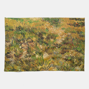 Äng vid Saint Paul-sjukhuset av Vincent van Gogh Kökshandduk