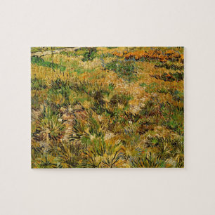 Äng vid Saint Paul-sjukhuset av Vincent van Gogh Pussel