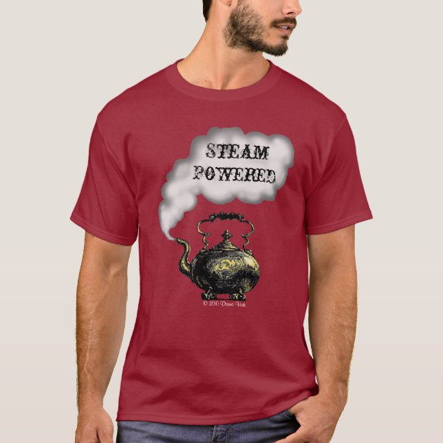 Ånga driven T-tröja Tee (Framsida)