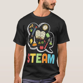 Ånga Lärare Och Elev Tillbaka Till Skolan T Shirt