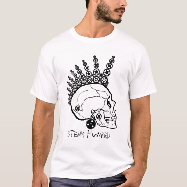 Ånga Punked! den ultimat steampunkskjortan Tee (Framsida)