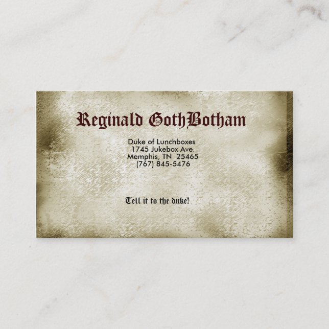 Ånga Punked Visitkort (Framsida)