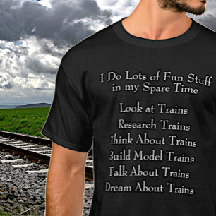 Ånga Tåg Älskare Fläkt - vad jag gör på otid T Shirt