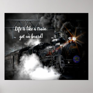 ånga Tåg Poster