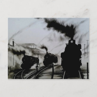 Ånga-Tåg Vykort