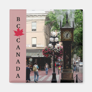 Ånga tar tid på, Gastown, BC Kanada Magnet