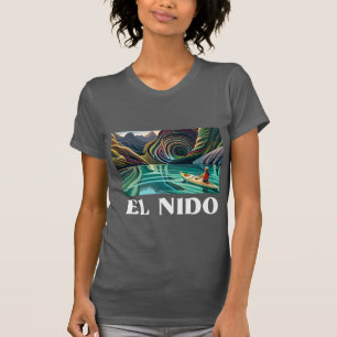 Angående: El Nido, Palawan, den vackra stranden, F T Shirt