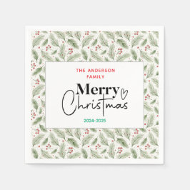 Angående: Vattenfärgad Grönt Grass - Festive jul P Pappersservett