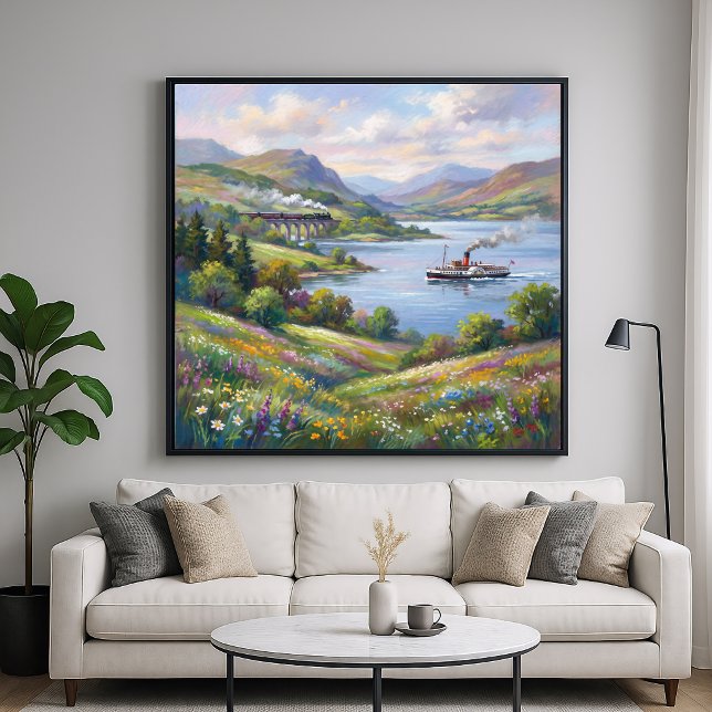 Ångålderns impressionistiska landskapsmålning poster (Skapare uppladdad)