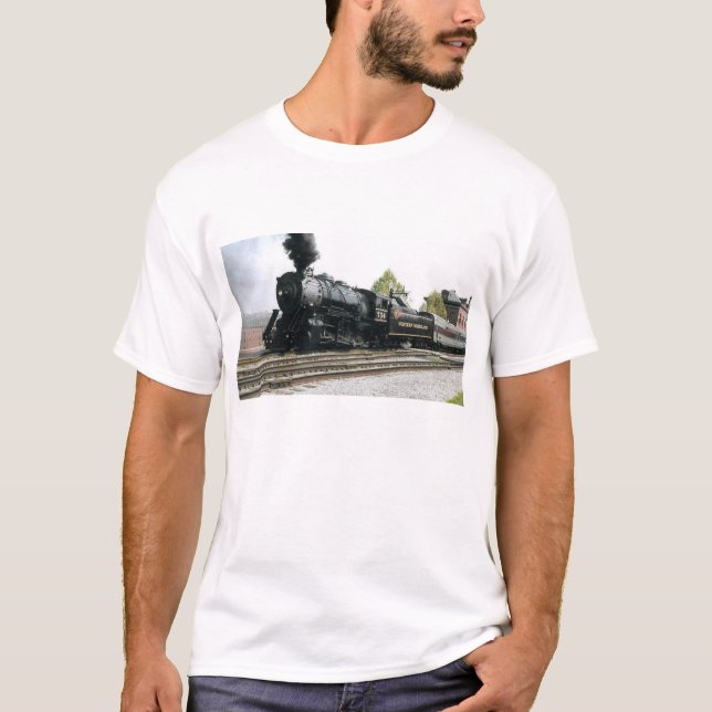 Ångalokomotiv T Shirt (Framsida)