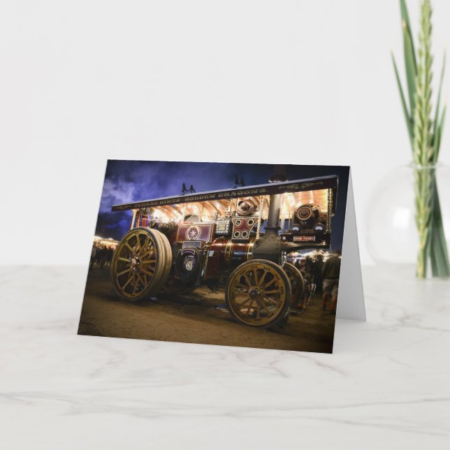 ÅNGAMOTOR "FÖR QUO VADIS" - KORT (Framsida)