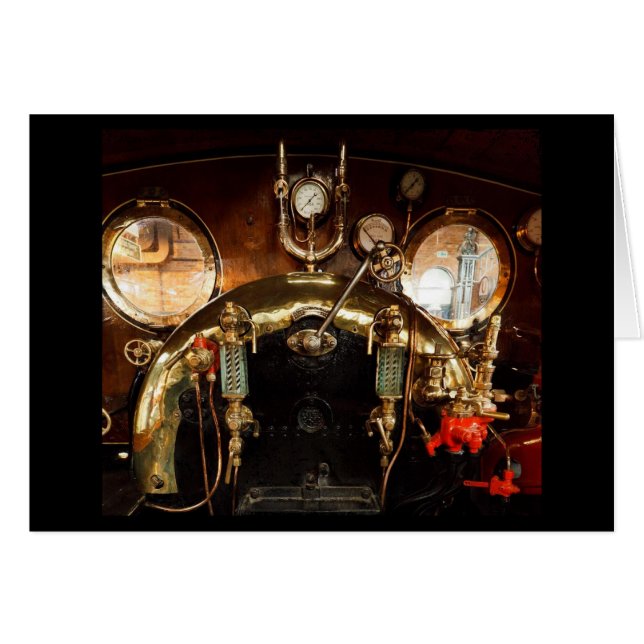 ÅngamotorCab Hälsningskort (Framsidan Horizontal)