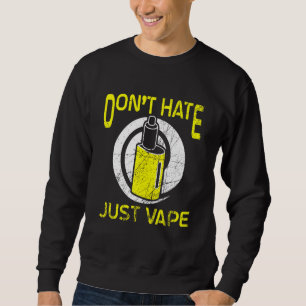 Ångångare E Cigaretter Vape E Shisha Rökning Sm Lång Ärmad Tröja