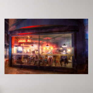 Ångat upp coffee shop poster