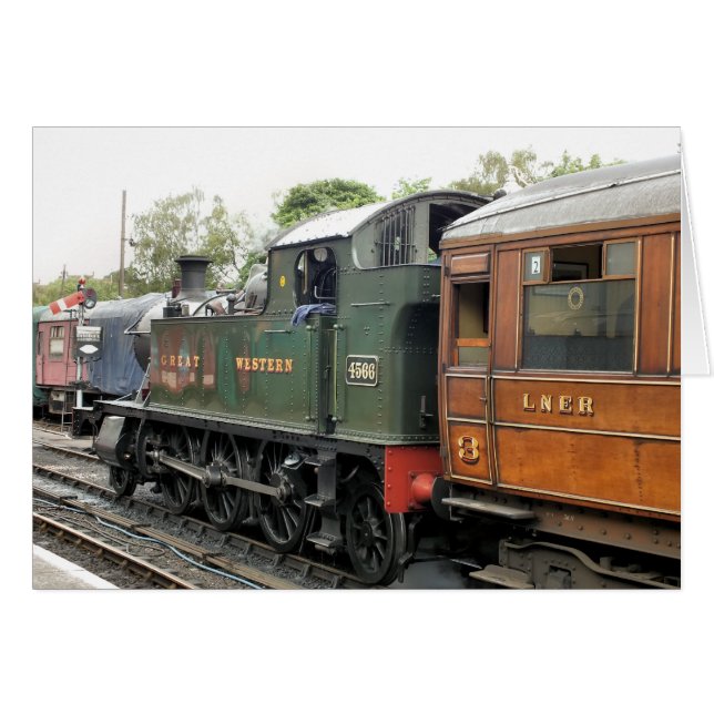 ÅNGATÅG HÄLSNINGSKORT (Framsidan Horizontal)