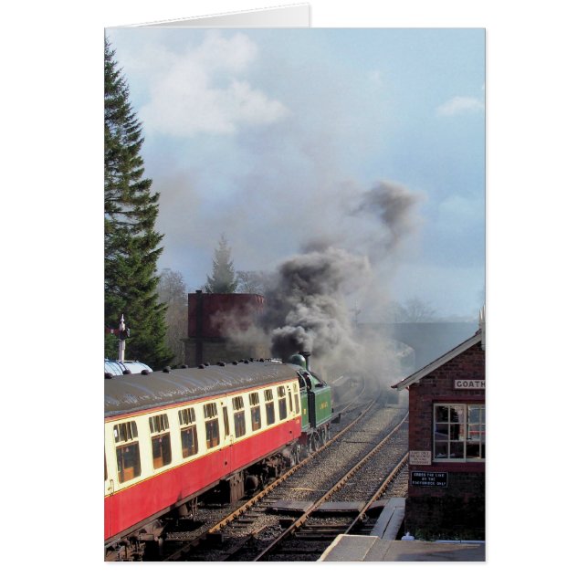 ÅNGATÅG HÄLSNINGSKORT (Framsidan)