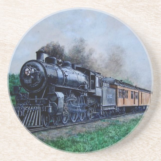 Ångatågkustfartyg Underlägg Sandsten (Framsidan)