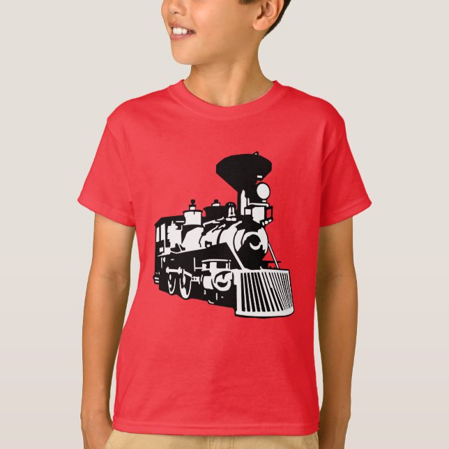 ångatåglokomotiv t-shirt (Framsida)