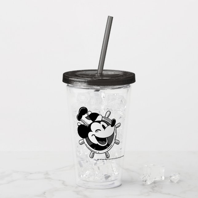 Ångbåt Willie Retro Tumbler Take Away Mugg (Baksida Ice)