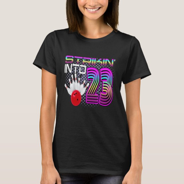 Ångboddhet Bowlareare 23:e födelsedagskretsen T Shirt (Framsida)