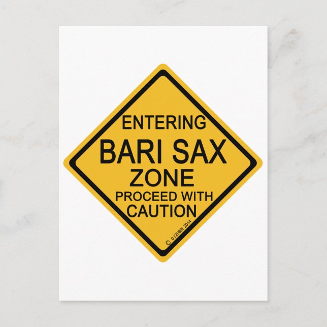 Ange Bari Sax Zon Vykort (Framsida)