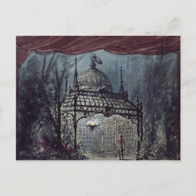 Ange design för "Magic Flute" Vykort (Framsida)