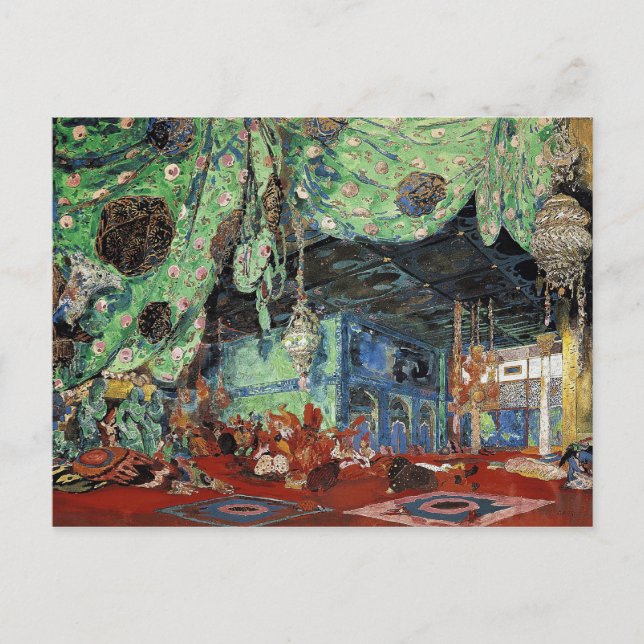 Ange design för "Scheherazade" Vykort (Framsida)