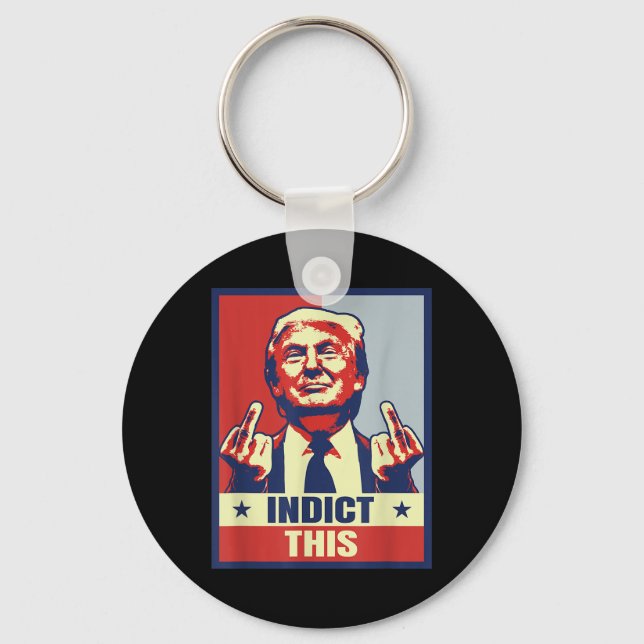 Ange detta, Lustigt Trump Shirts 2024 Nyckelring (Framsida)