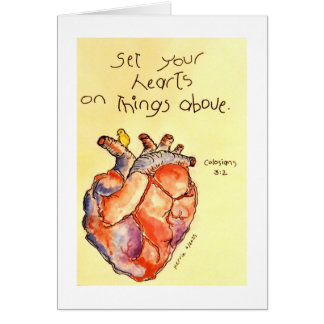 Ange dina hjärtan hälsningskort