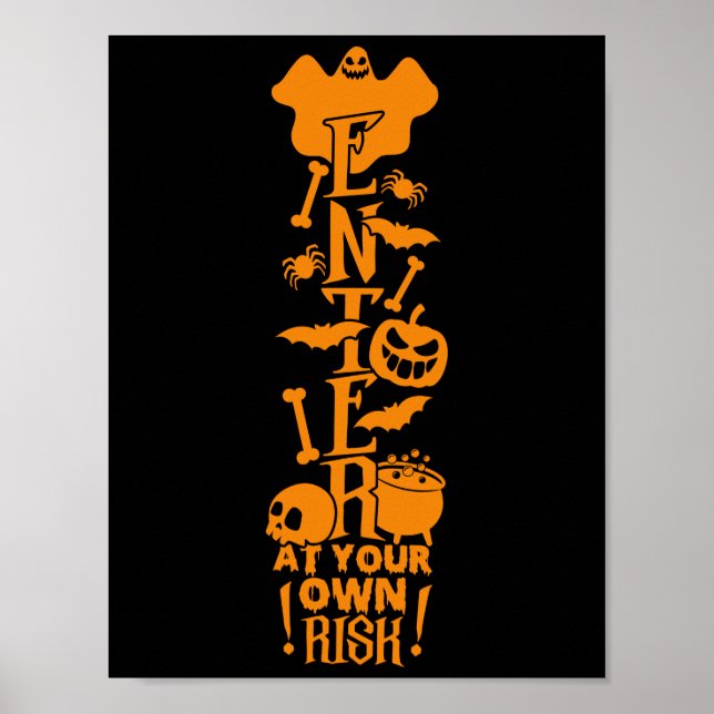 Ange ditt eget riskskript II Halloween Välkommen Poster (Framsidan)