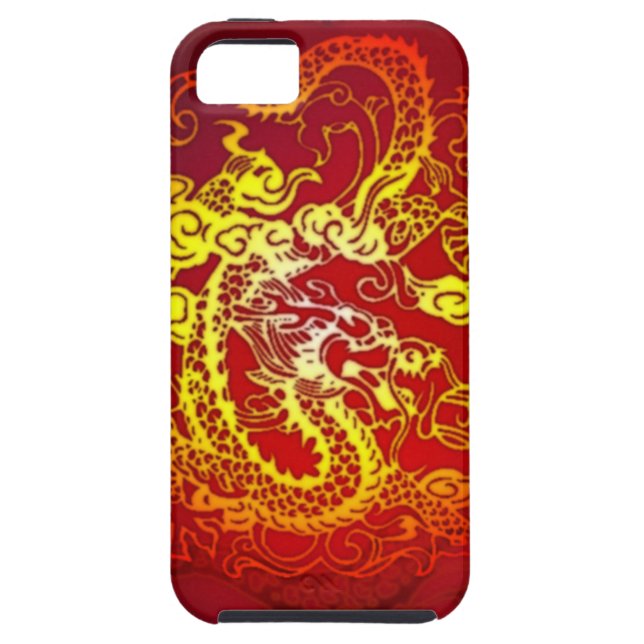 Ange Dragon Fire Red Case-Mate iPhone Skal (Baksidan)