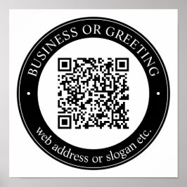 Ange en webbplats för omedelbar QR-kod Poster