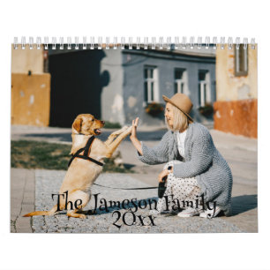 Ange fotomall-DIY-Helgdag-ikonfamilj Kalender