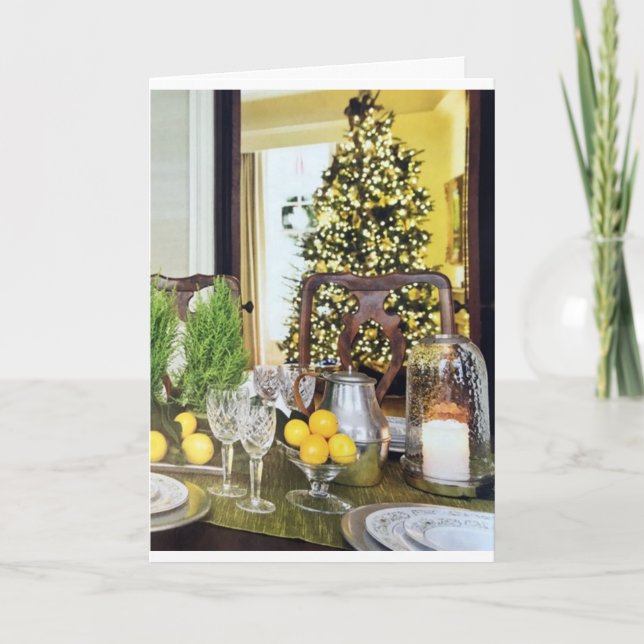 **ANGE HALTERNA FÖR KRISTMASSEASON** KORT (Framsida)