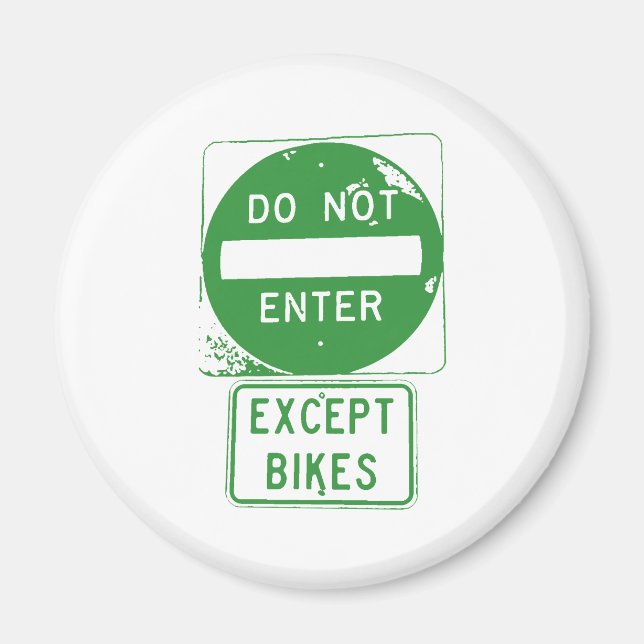 Ange inte förutom bikes magnet (Framsidan)