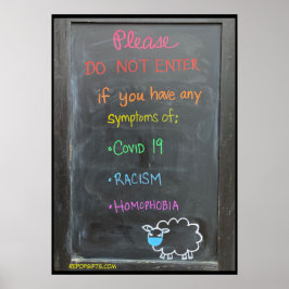 Ange inte om du har tecken på.. poster