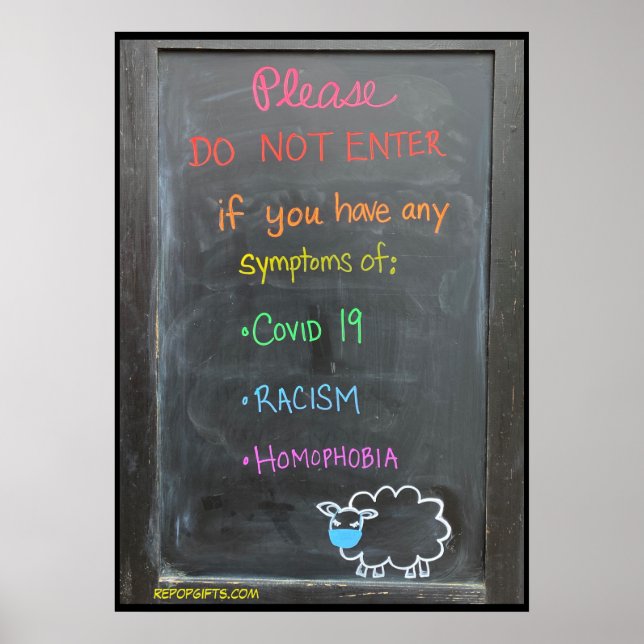 Ange inte om du har tecken på.. poster (Framsidan)