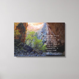 Ange mål inspirerande canvastryck